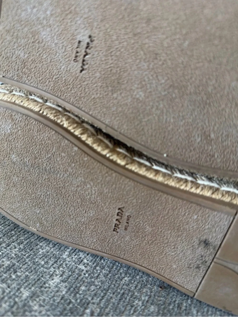 Prada black suede